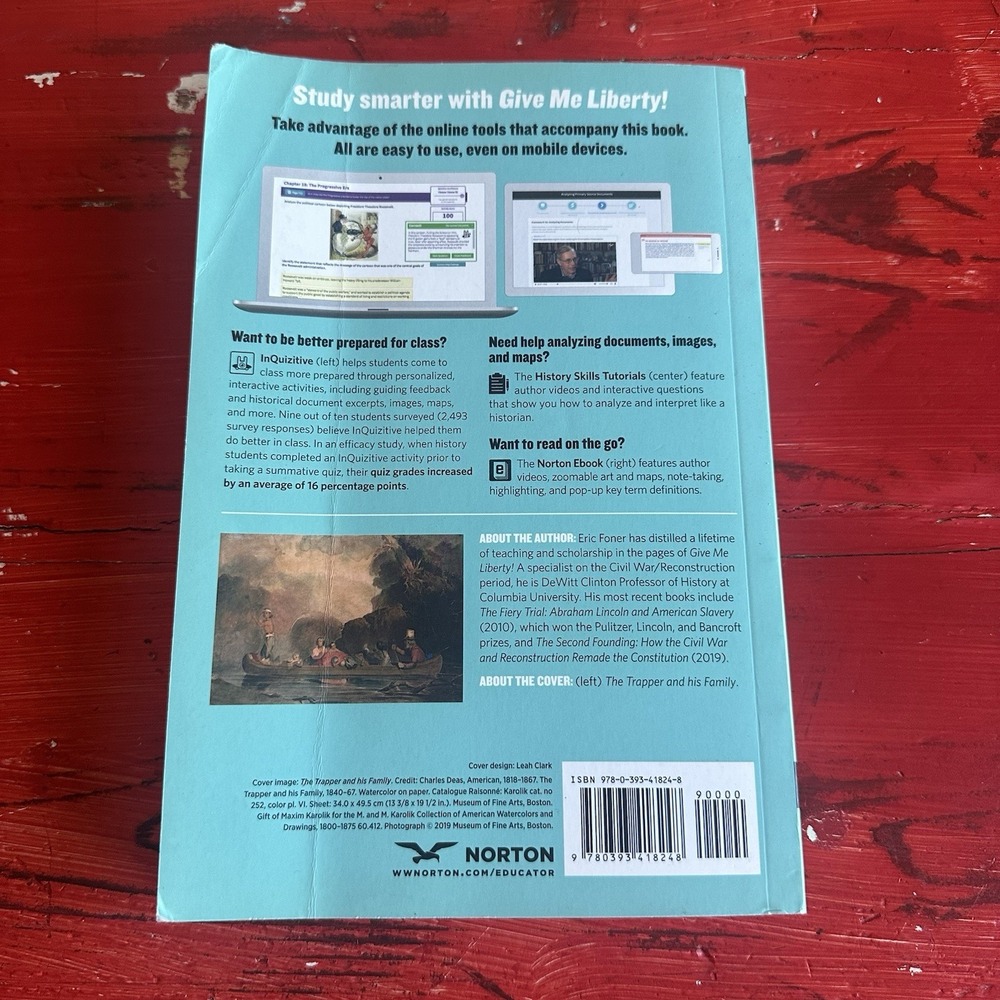 Give Me Liberty! An American History 6th Edition Volume 1 Eric Foner With Code - Picture 4 of 6